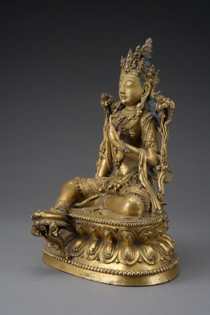 图片[6]-Bronze gilded statue of Guanyin Bodhisattva-China Archive
